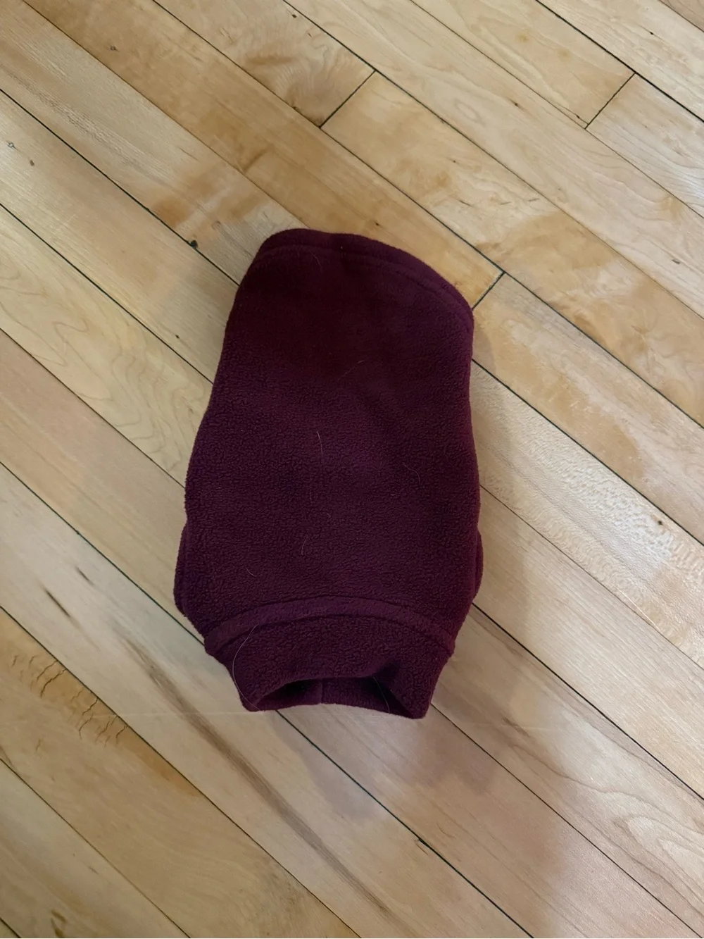 XS maroon dog sweater